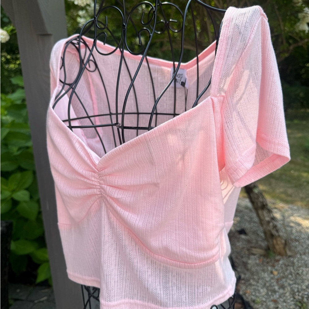 Princess Polly KIMURA pink curvy top - Picture 3 of 5